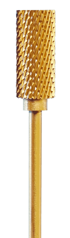 Karbidinis titaninis antgalis (freza), aukso spalvos