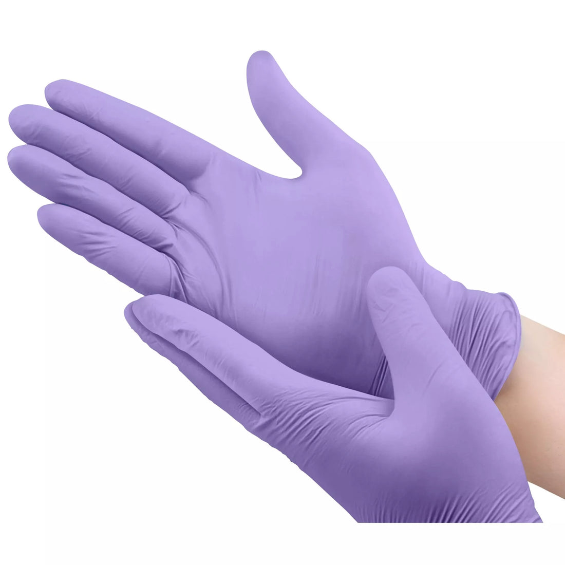 VIOLETINĖS VIENKARTINĖS NITRILINĖS PIRŠTINĖS, DYDIS S/M, 100 VNT/PAK